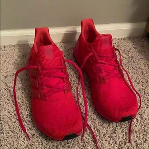 Red Ultra Boosts Brand new, worn once